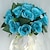 baratos Bouquets de Flores para Noiva-Bouquets de Noiva Buquês Casamento Cetim 8.66&quot;(Aprox.22cm)