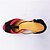 cheap Latin Shoes-Women&#039;s Latin Shoes Fleece S-hook Clasp Sandal Buckle Cuban Heel Customizable Dance Shoes Black / Red / Fuchsia / Performance / Leather