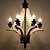 cheap Candle-Style Design-6-Light 50 cm Mini Style Chandelier Wood / Bamboo Glass Candle-style Painted Finishes Retro 110-120V 220-240V