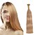 olcso Hőillesztéses póthajak-Febay Fúziós / I típus Human Hair Extensions Egyenes Szűz haj Emberi haj tincsek 8a Női Fekete