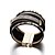 abordables Bracelet-Femme Bracelets - Strass Amis Large, Luxe, Rétro Bracelet Noir Pour Noël Regalos de Navidad Soirée