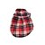 abordables Vêtements pour chiens-Chien Tee-shirt Tartan Décontracté / Quotidien Vêtements pour Chien Vêtements pour chiots Tenues De Chien Rouge Bleu Vert Costume pour fille et garçon chien Coton XS S M L XL