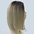 cheap Synthetic Trendy Wigs-Synthetic Wig Straight Style Bob Wig Blonde Medium Length Blonde Synthetic Hair Women&#039;s Middle Part Bob Ombre Hair Dark Roots Blonde Wig / Natural Hairline / Natural Hairline
