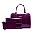 preiswerte Taschensets-Damen PU Bag Set Beutel Sets 3 Stück Geldbörse Set Schwarz / Purpur / Blau