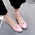 cheap Women&#039;s Flats-Women&#039;s Shoes Rubber Summer Comfort Sandals Walking Shoes Low Heel Round Toe Beige / Red / Pink