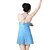 Χαμηλού Κόστους Ρούχα για μπαλέτο-Μπαλέτο Φορμάκι / Ολόσωμη φόρμα Βολάν Κρυστάλλινη Λουλουδάτη Καρφίτσα Παγιέτες Γυναικεία Επίδοση Αμάνικο Ψηλό Spandex Με πούλιες Λίκρα / Μοντέρνος Χορός