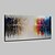 billige Abstrakte malerier-Hang-Painted Oliemaleri Hånd malede - Abstrakt Abstrakt Moderne Uden indre ramme / Valset lærred
