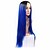 halpa Synteettiset trendikkäät peruukit-Synteettiset peruukit Suora Suora Peruukki Pitkä Vaaleahiuksisuus Sininen Synteettiset hiukset Naisten Liukuvärjätyt hiukset Sininen Ruskea