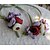 preiswerte Hochzeitsblumen-Hochzeitsblumen Knopflochblumen Hochzeit Elasthan 12 cm ca. Weihnachten