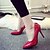 billige Højhælede sko til kvinder-Dame Hæle Bryllup Formelt Fest / aften Sommer Stilethæle Spidstå Komfort Originale Gang Syntetisk PU Sort Lys pink Rød