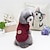 cheap Dog Clothes-Dog Coat Hoodie Christmas Solid Colored Casual / Daily Keep Warm New Year&#039;s Outdoor Winter Dog Clothes Puppy Clothes Dog Outfits Red Blue Gray Costume for Girl and Boy Dog Woolen Plush Fabric Terylene