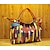 cheap Handbag &amp; Totes-Women&#039;s Bags Cowhide Tote Split Joint Vintage Retro Daily Rainbow