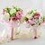 baratos Bouquets de Flores para Noiva-Bouquets de Noiva Buquês Casamento Organza Cetim 12.2&quot;(Aprox.31cm)