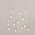 preiswerte Insellichter-Pendelleuchte Hängelampe Insel Pendelleuchte 14 Glühbirnen 10 cm Glühbirne enthalten dimmbar dimmbar mit Fernbedienung Pendelleuchte Metall Cluster weiß modern zeitgenössisch ac100-240v