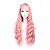 billige Syntetiske og trendy parykker-Syntetiske parykker Bølget Bølget Paryk Pink Lang Pink Syntetisk hår Dame Pink