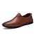 cheap Men&#039;s Slip-ons &amp; Loafers-Men&#039;s Shoes Leather Summer / Fall Formal Shoes / Light Soles / Comfort Loafers &amp; Slip-Ons Black / Dark Brown