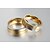 cheap Rings-Couple&#039;s Couple Rings AAA Cubic Zirconia Gold Cubic Zirconia Titanium Steel Round Elegant Simple Style Fashion Wedding Anniversary Jewelry / Engagement