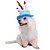 baratos Roupa para Cães-Cachorro Bandanas &amp; Chapéus Chapéu do mago Roupas de cachorro Carta e Número Fantasias Aniversário Fashion Aniversário Inverno Roupas para Cães Roupas de cachorro Roupas de cachorro Azul Rosa claro