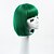 billige Kostymeparykk-syntetisk parykk rett rett bob parykk kort grønt syntetisk hår kvinners grønt