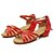 זול נעליים לטיניות-בגדי ריקוד נשים משי נעליים לטיניות עקבים עקב קובני מותאם אישית פוקסיה / אדום / כחול / הצגה