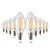 cheap LED Candle Lights-YWXLIGHT® 10pcs 4 W LED Candle Lights 300-400 lm E14 C35 4 LED Beads COB Dimmable Decorative Warm White 220-240 V / 10 pcs