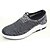 cheap Men&#039;s Slip-ons &amp; Loafers-Men&#039;s Shoes Fabric Spring Fall Comfort Loafers &amp; Slip-Ons Walking Shoes for Casual Outdoor Black Gray