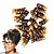 Недорогие Вязаные Крючком Волосы-Волосы для кос Блестящий завиток / Kenzie Curl Pre-петлевые вязания крючком плетенки Искусственные волосы 20 корней / пакет косы волос Короткие Новое поступление / Африканские косички