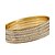 baratos Pulseira-Mulheres Bracelete Pulseira ID Fashion Rock Punk Ligas de Ferro Strass Formato Circular Jóias Roupa Esportiva Bandagem Casual Rua Jóias