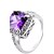cheap Rings-Women&#039;s Ring Settings / Band Ring / Ring Cubic Zirconia Purple / Light Blue Zircon / Copper / Rhinestone Square / Geometric Personalized / Luxury / Geometric Christmas / Wedding / Party Costume