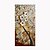 billige Blomster-/botaniske malerier-Hang malte oljemaleri Håndmalte - Blomstret / Botanisk Moderne Moderne Inkluder indre ramme / Stretched Canvas