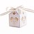 cheap Favor Holders-Cubic Card Paper Favor Holder with Ribbons Favor Boxes / Gift Boxes - 25