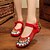 cheap Women&#039;s Flats-Women&#039;s Shoes Fabric Flats For Black Red Green