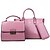 preiswerte Taschensets-Damen PU Bag Set 3 Stück Geldbörse Set Schwarz / Weiß / Rosa