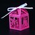 cheap Favor Holders-Round / Square / Cuboid Pearl Paper Favor Holder with Ribbons / Printing Favor Boxes - 50