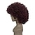 abordables Perruques de déguisement-Perruque Synthétique Perruques de Déguisement Afro Kinky Curly Très Frisé Afro Perruque Court noir Bordeaux / Foncé Cheveux Synthétiques Femme Rouge