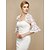 cheap Wraps &amp; Shawls-Tulle Wedding Party / Evening Women&#039;s Wrap With Appliques Shrugs