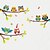 cheap Decorative Wall Stickers-Animals / Fashion / Botanical Wall Stickers Animal Wall Stickers Decorative Wall Stickers, Plastic Home Decoration Wall Decal Wall Decoration 1 set 70X25cmX2pcs