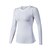 abordables Nouvelle dans-Femme Col Ras du Cou Tee-shirt de Course Running Des sports Elasthanne Vêtements de Compression / Sous maillot Hauts / Top Yoga Fitness Entraînement de gym Manches Longues Tenues de Sport Fitness