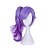 cheap Costume Wigs-Synthetic Wig Cosplay Wig Natural Wave Natural Wave With Ponytail Wig Medium Length Purple Synthetic Hair Women&#039;s Ombre Hair Purple