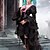 Недорогие Костюмы для косплея из видеоигр-Inspired by Vocaloid Miku Video Game Cosplay Costumes Dresses / Hat / Cap Solid Colored Long Sleeve Dress Hat Costumes / Satin