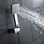 cheap Shower Faucets-Shower Faucet - Artistic / Luxury / Art Deco / Retro Chrome Wall Mounted Ceramic Valve / Brass / Single Handle Four Holes