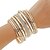 cheap Bracelets-Women&#039;s Rhinestone Rhinestone Multi Layer Bangles Cuff Bracelet ID Bracelet - Bohemian Multi Layer Fashion Punk Circle Gold Silver