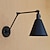 billige Lamper med svingarm-50cm vegglampe led industriell nostalgi personlighet loft svart paraplydel dobbel vegglampe øyebeskyttelse, svingarm, mini stil110-120v / 220-240v 60w
