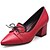 halpa Naisten oxford-kengät-Naisten PU Kevät Comfort Oxford-kengät Musta / Harmaa / Punainen