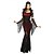 voordelige Halloweenkostuums voor volwassenen (heren/dames)-Sprookje Vampieren Cosplay Kostuums Feestkostuum Dames Halloween Festival / Feestdagen Spandex Textiel Binnenwerk Rood / zwart Carnaval Kostuums Kant