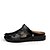 ieftine Sandale Bărbați-Bărbați Pantofi Piele Vară Confortabili Sandale Pentru Casual Negru Galben Bleumarin