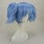 billige Kostymeparykk-syntetisk parykk rett rett med hestehale parykk middels lang lyseblått syntetisk hår kvinners blå hårglede