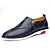 cheap Men&#039;s Slip-ons &amp; Loafers-Men&#039;s Comfort Shoes Cowhide Summer / Fall Loafers &amp; Slip-Ons Walking Shoes Black / Brown / Blue / Split Joint