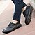 olcso Bebújós cipők férfiaknak-Férfi Kényelmes cipők PU Tavasz / Ősz Papucsok &amp; Balerinacipők Gyalogló Kék / Világosbarna / Sötétbarna / Fűző