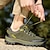 cheap Men&#039;s Athletic Shoes-Men&#039;s Shoes Leather Spring Fall Comfort Athletic Shoes Hiking Shoes Split Joint for Athletic Casual Outdoor Gray Brown Army Green